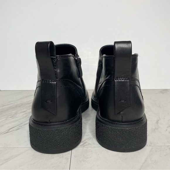 New! Franco Sarto Jellisa Black Faux Leather Bootie 9 1/2 - Picture 3 of 12